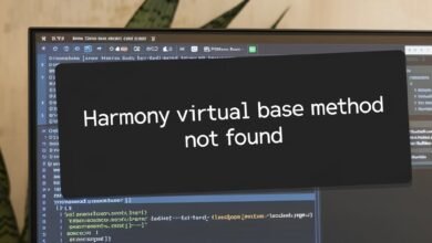 Harmony Virtual Base Method Not Found